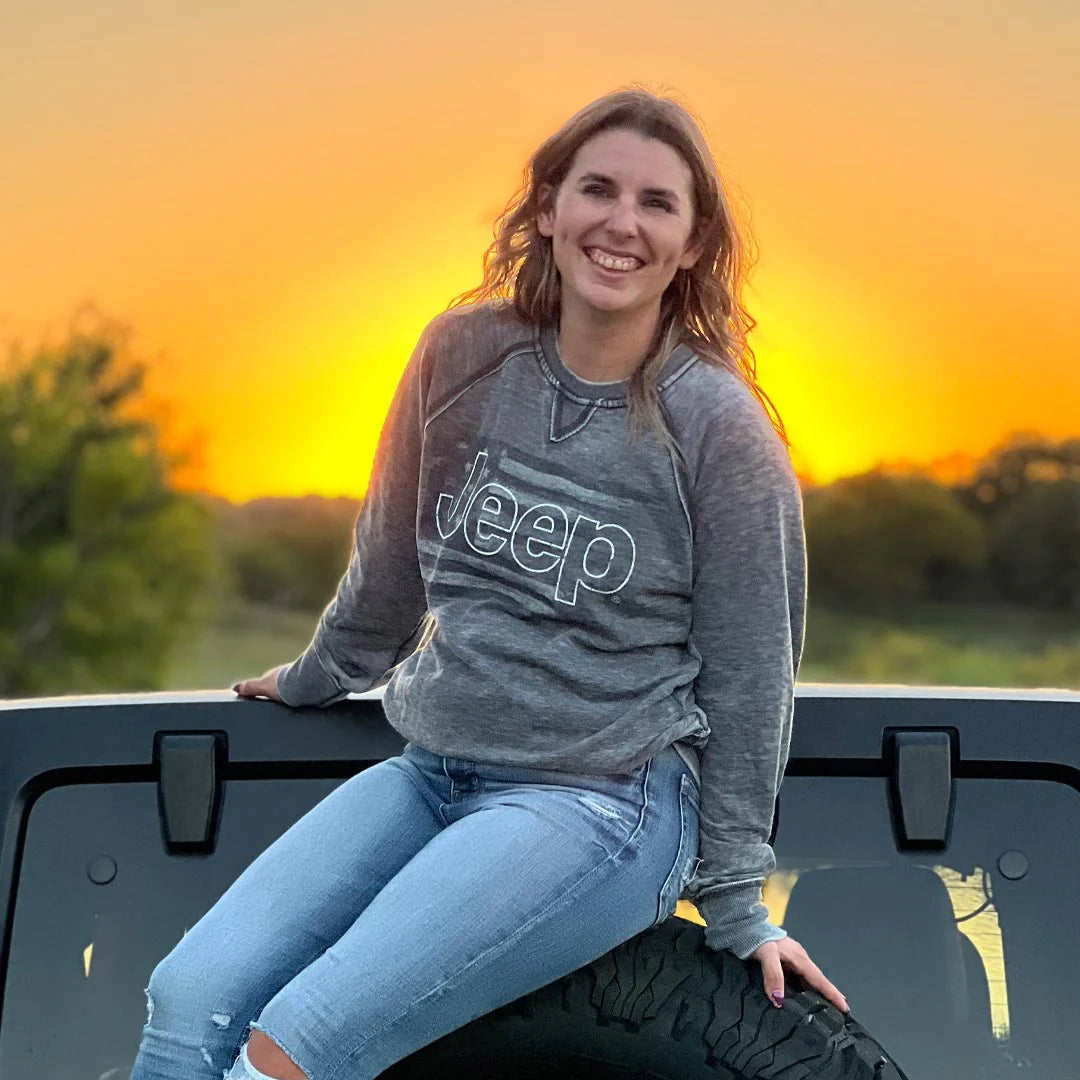 Jeep - American Flag Crewneck Sweatshirt