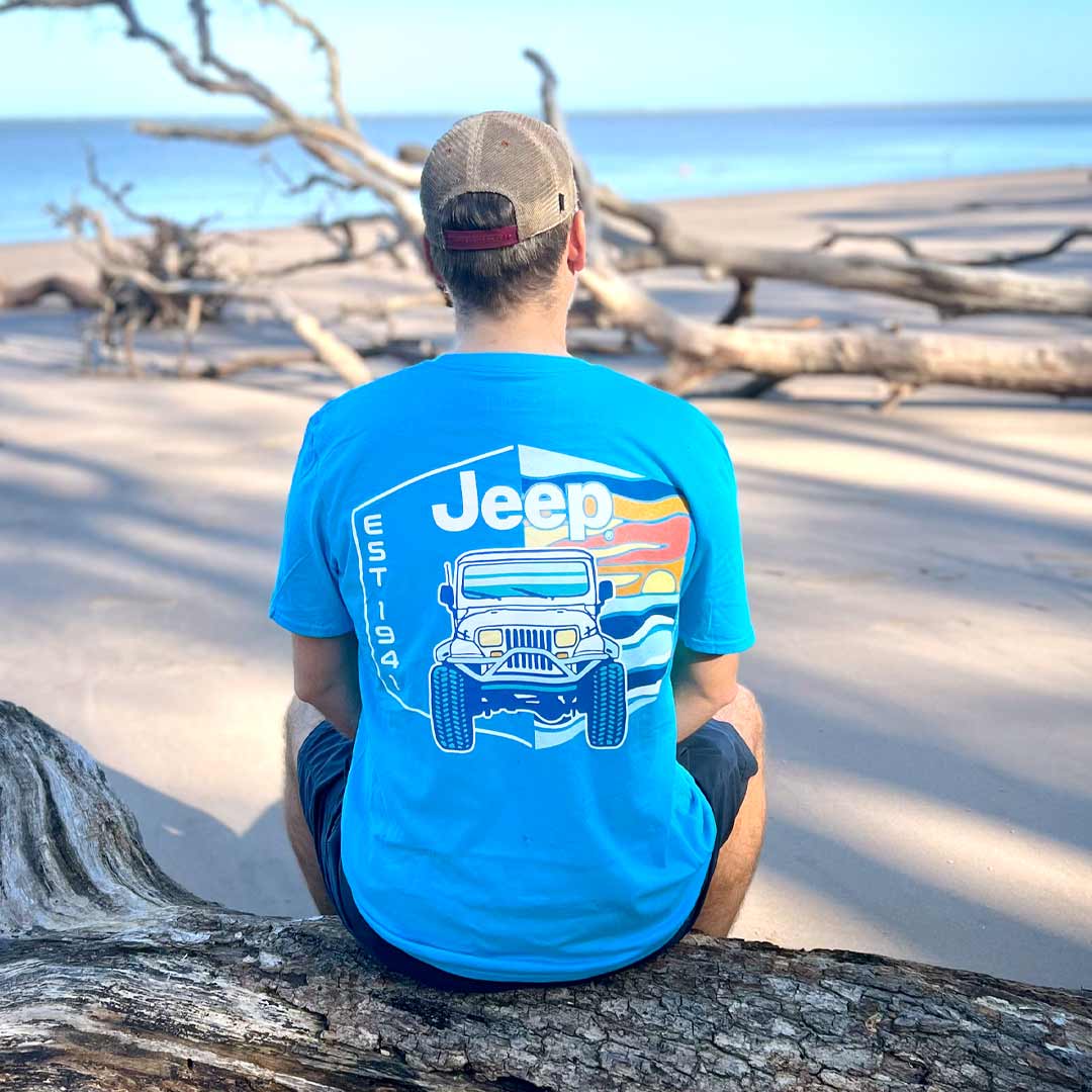 Jeep - Retro Beach T-Shirt