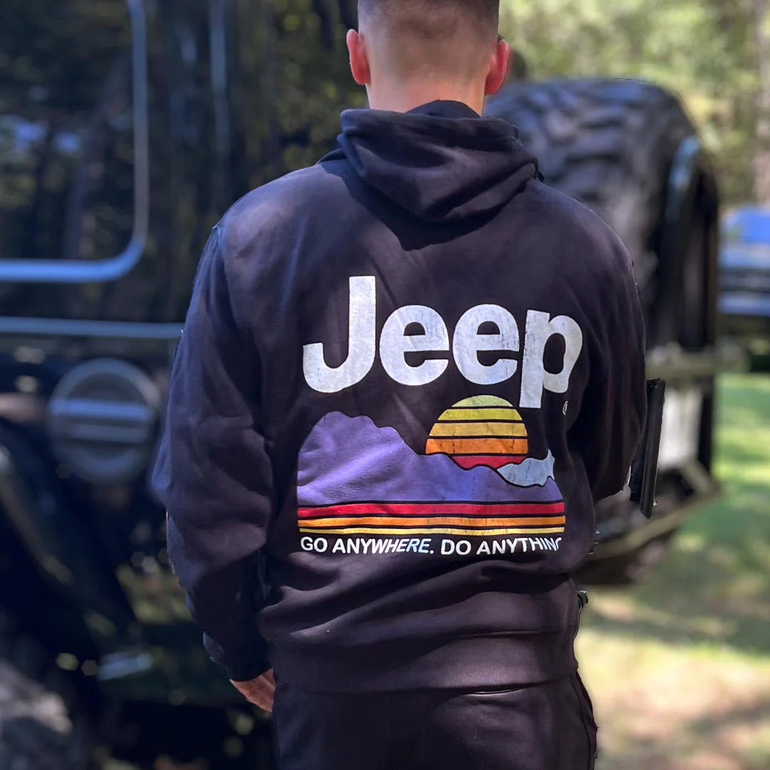 Jeep - Retro Mountains Hoodie