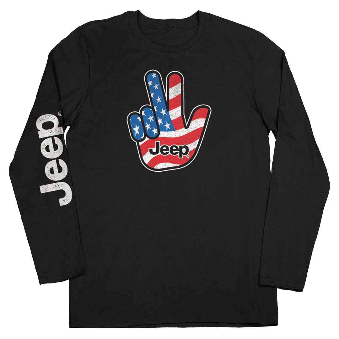 Jeep - Wave USA Long Sleeve Shirt