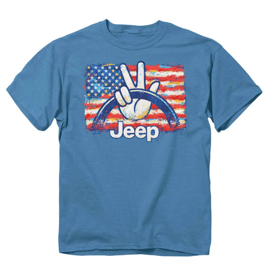 Jeep - American Flag Wave T-Shirt