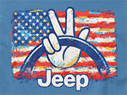 Jeep - American Flag Wave T-Shirt