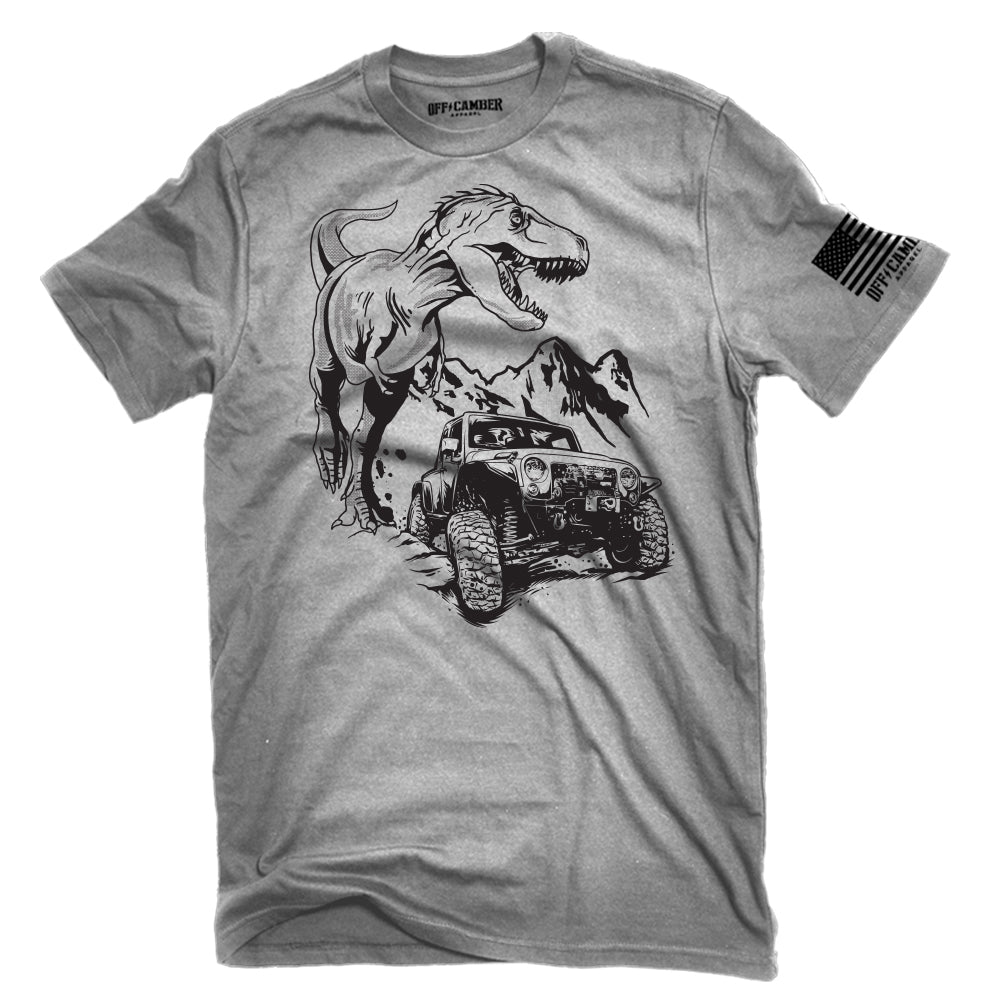 Off-Camber - Dinosaur Chase Adventure 4x4 T-Shirt