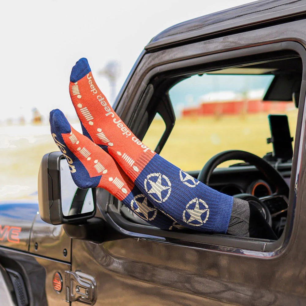 Jeep - Old Patriot Crew Socks