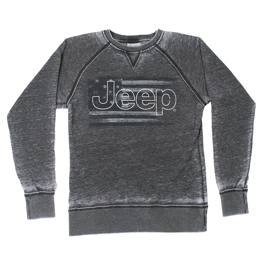 Jeep - American Flag Crewneck Sweatshirt