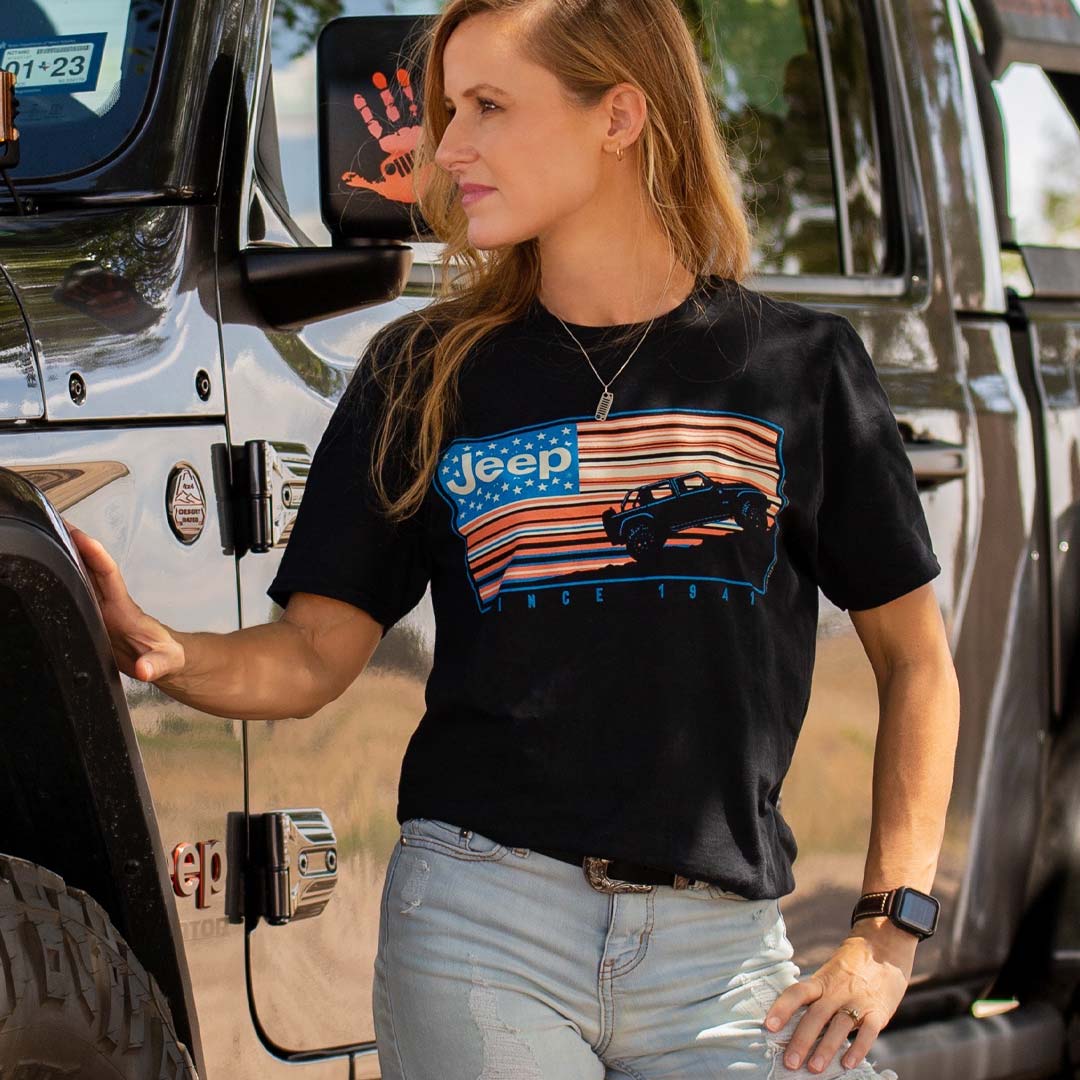 Jeep - Flag Stipes T-Shirt