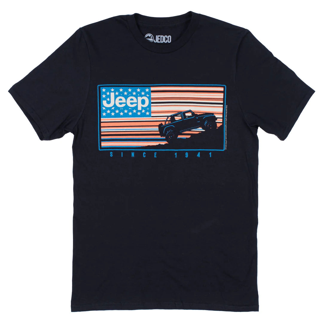 Jeep - Flag Stipes T-Shirt