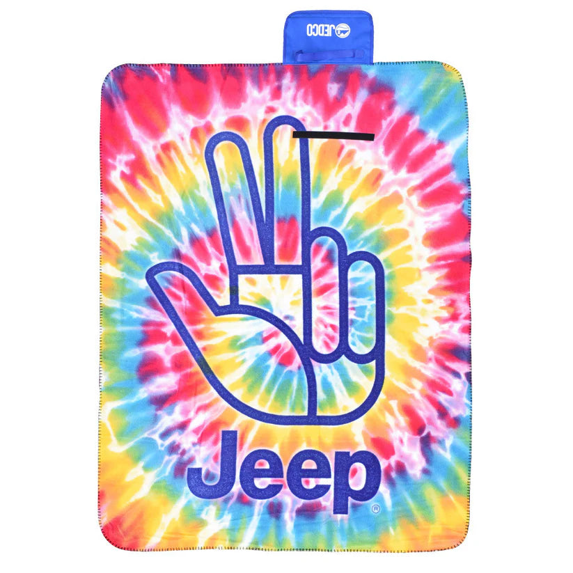 Jeep - Tie Dye Wave Roll-Up Blanket