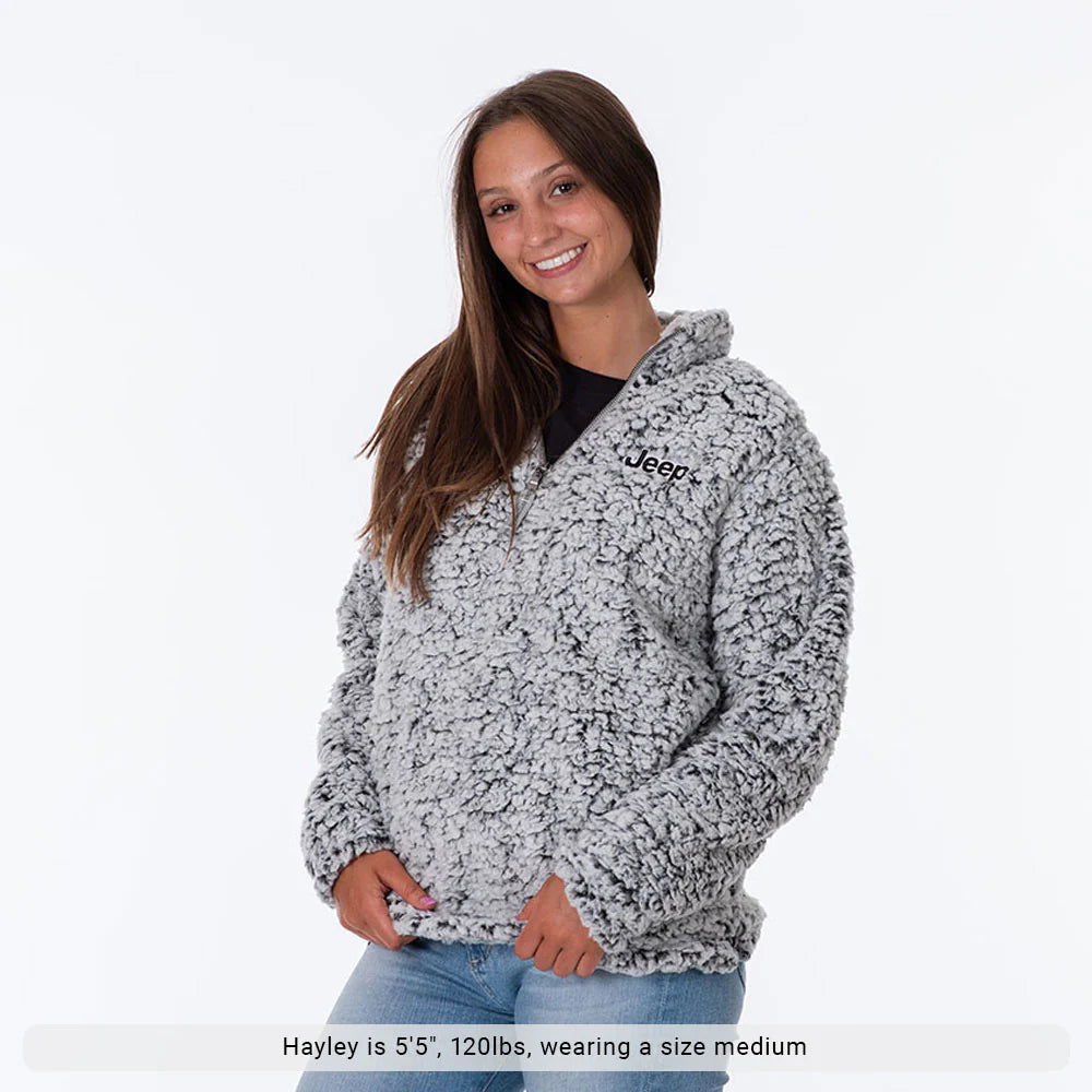 Jeep - Sherpa Fleece Quarter Zip Women's Pullover